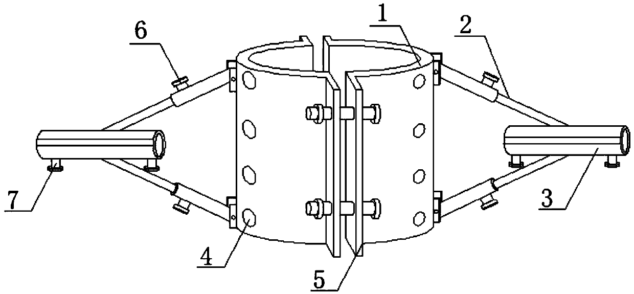 Grafting fixing device for seedlings