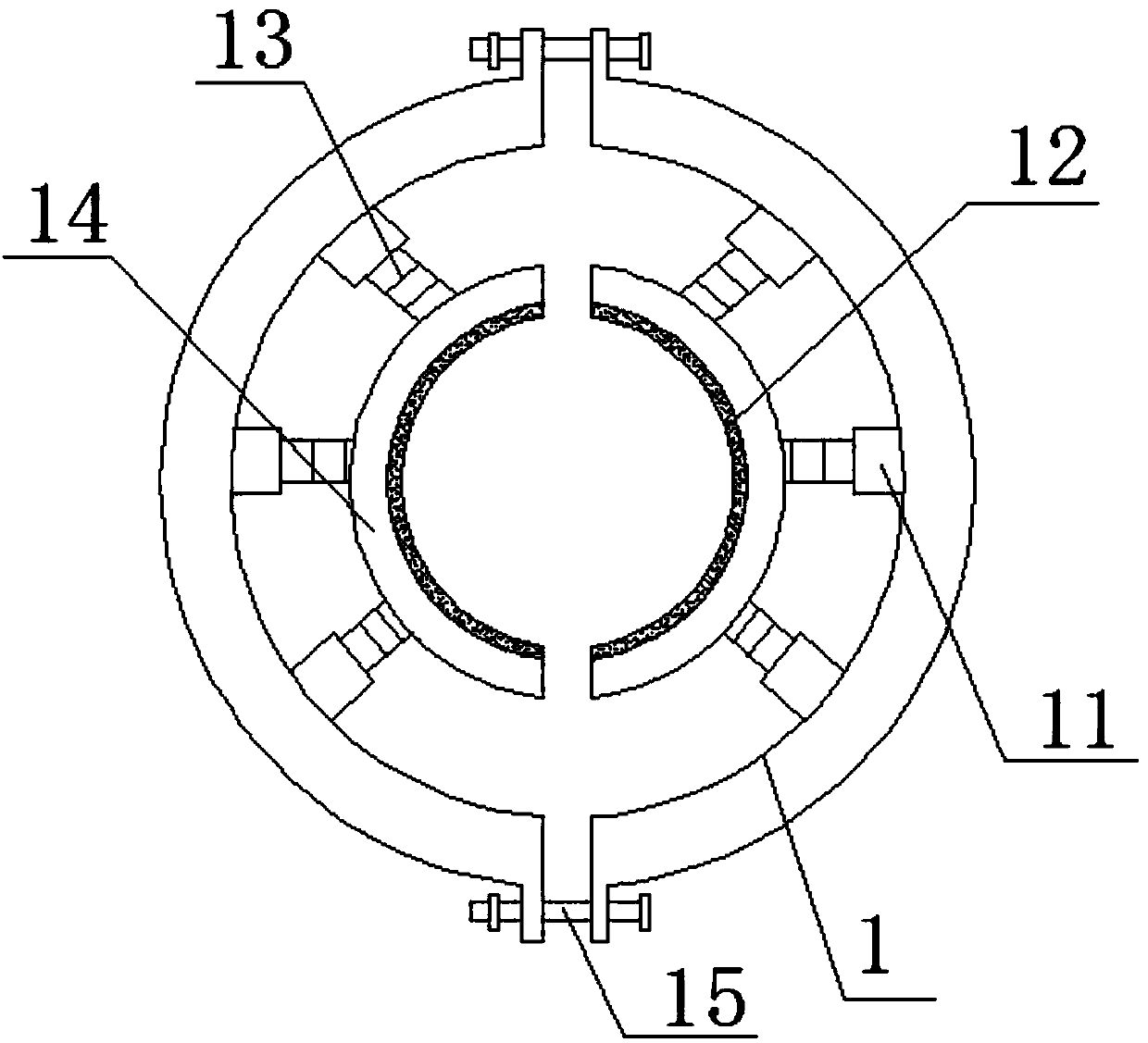 Grafting fixing device for seedlings