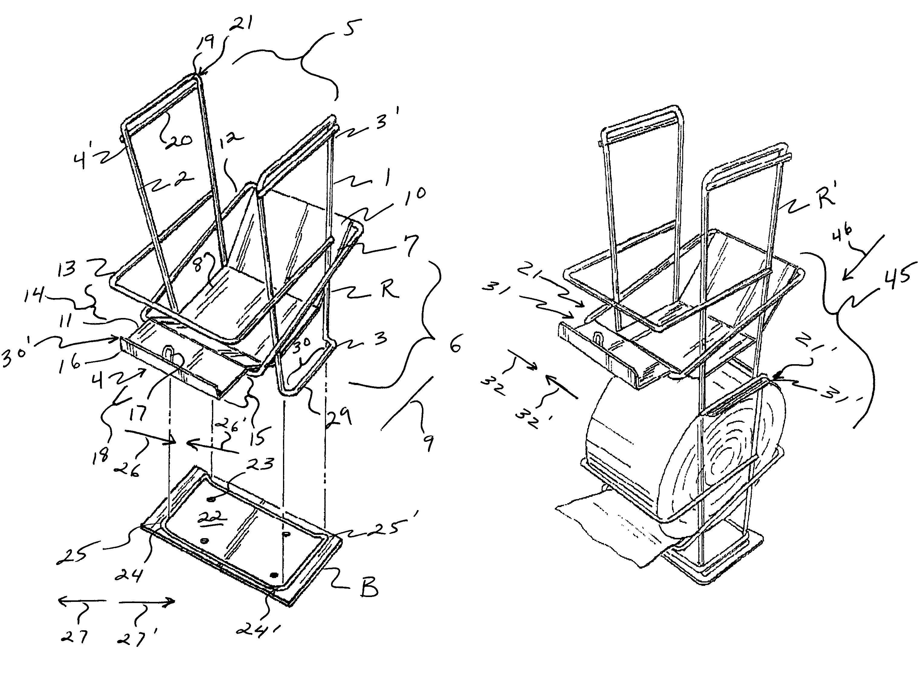 Stackable bag roll dispensing system