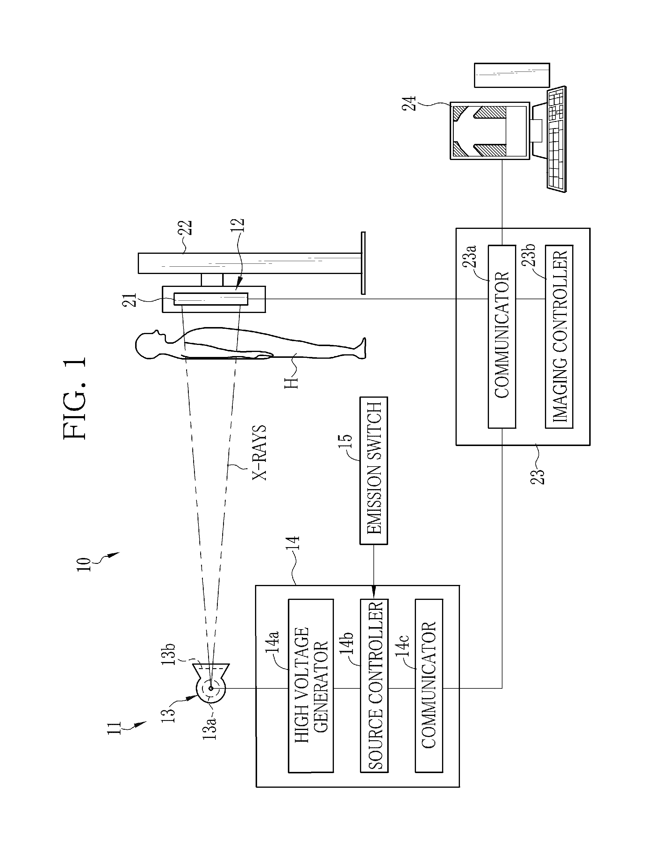 Radiographic image detecting device and control method thereof