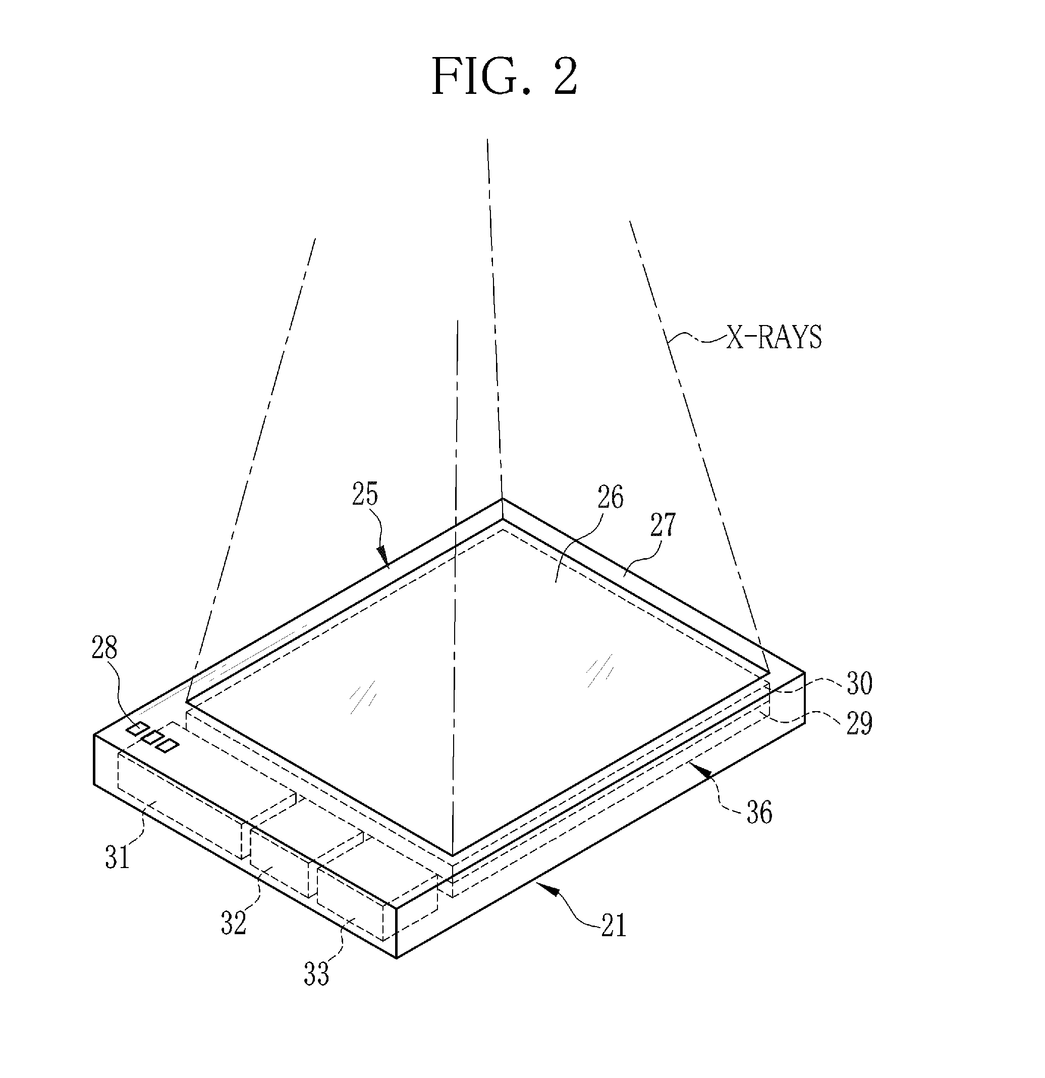 Radiographic image detecting device and control method thereof