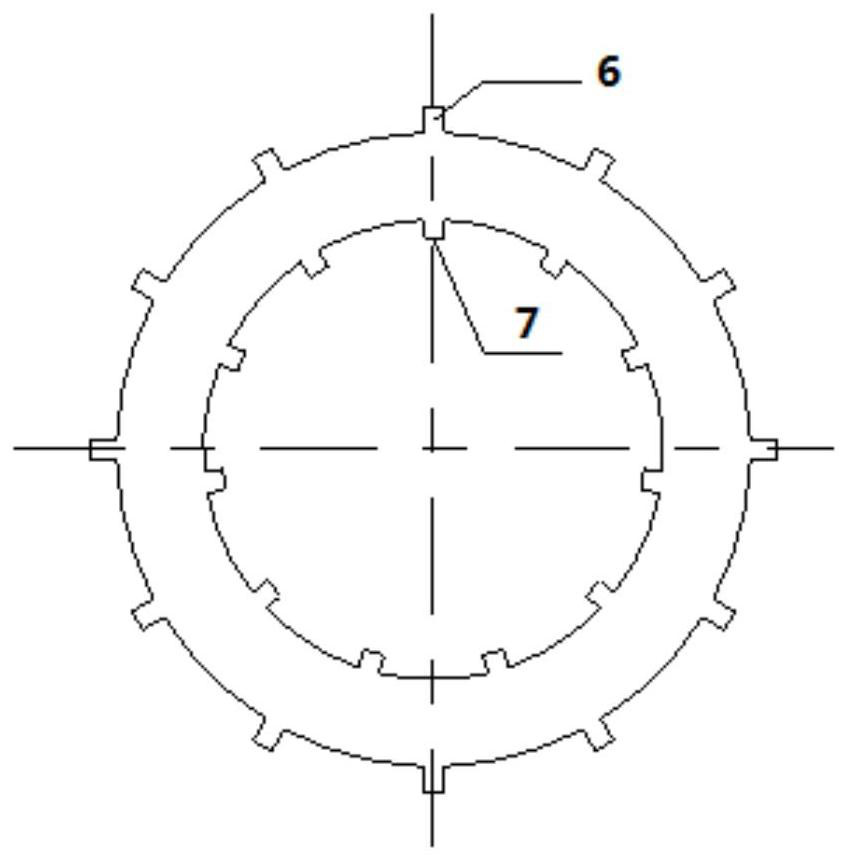 An aeroengine bearing nut locking structure