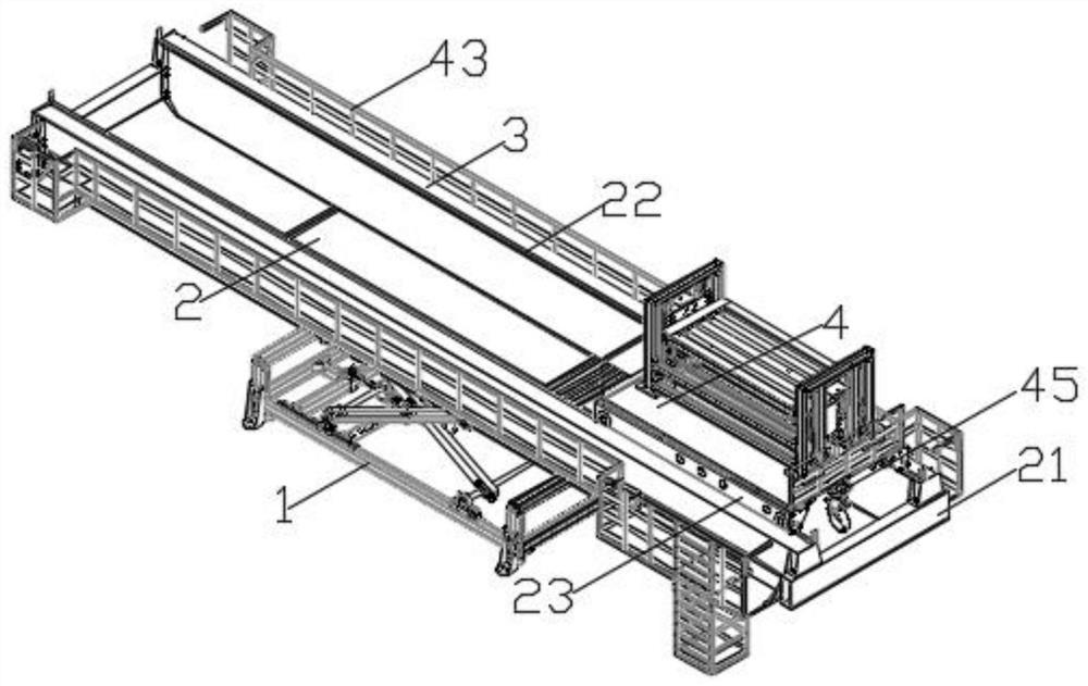 A bridge structure for relining manipulator