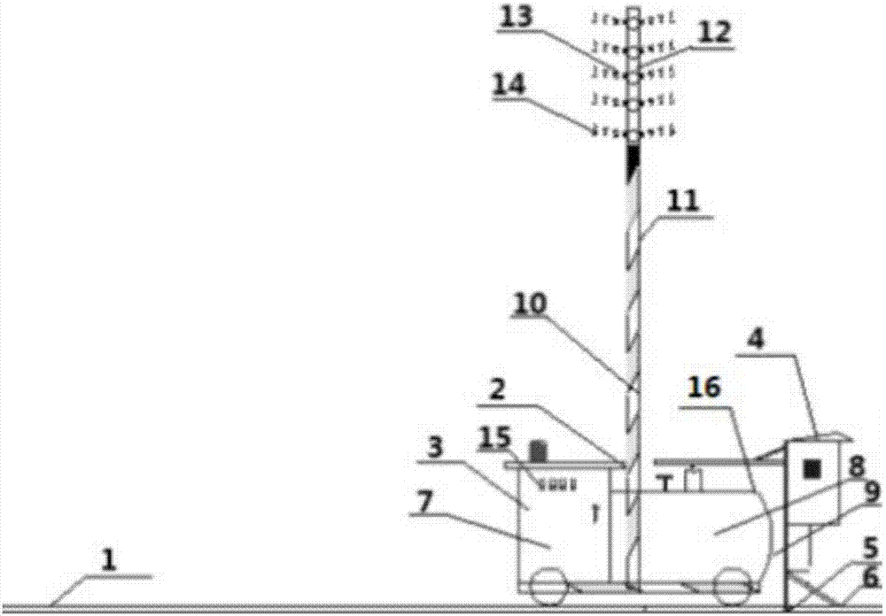 Track spraying device for tunnel lining maintenance