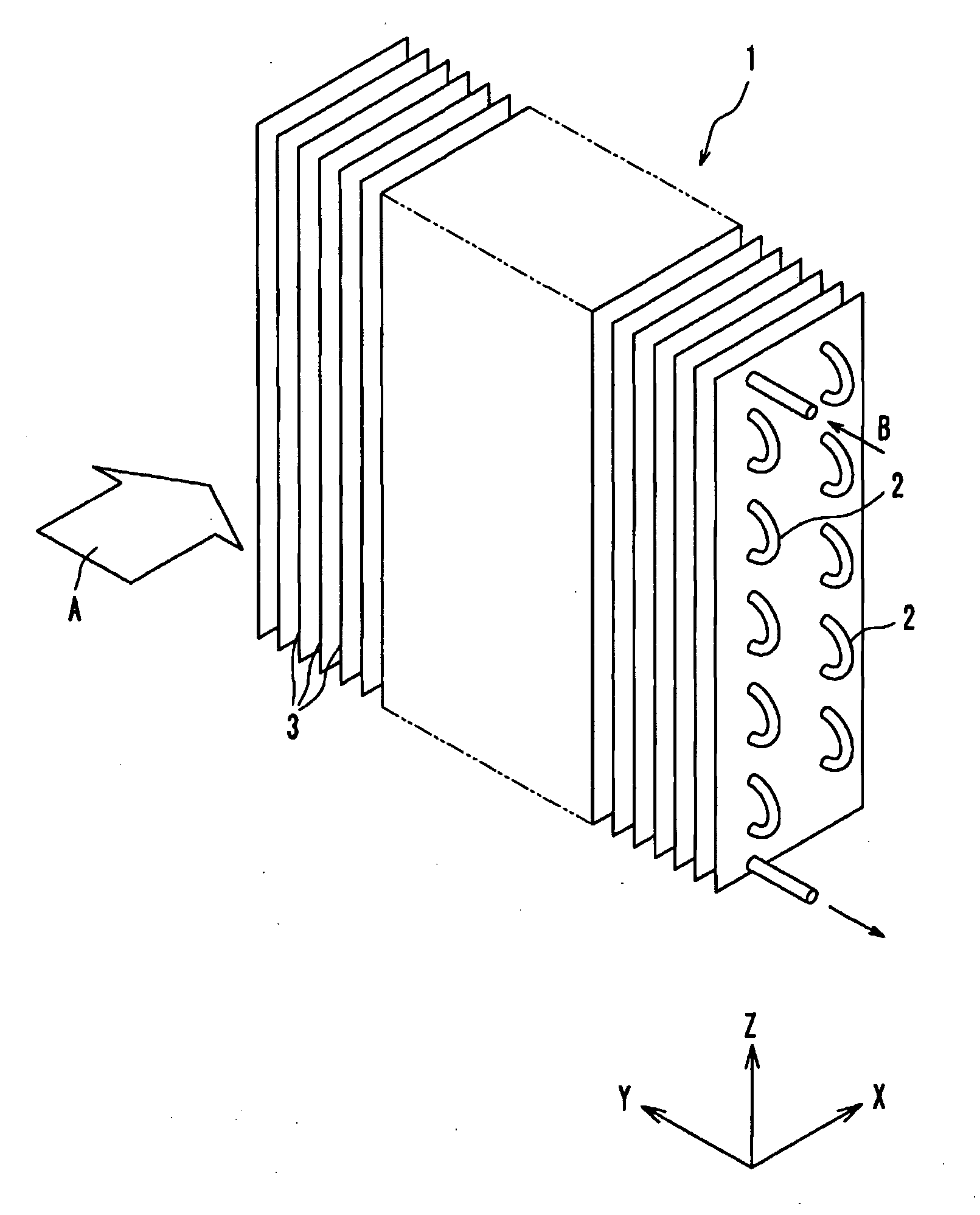 Fin-tube heat exchanger, fin for heat exchanger, and heat pump apparatus