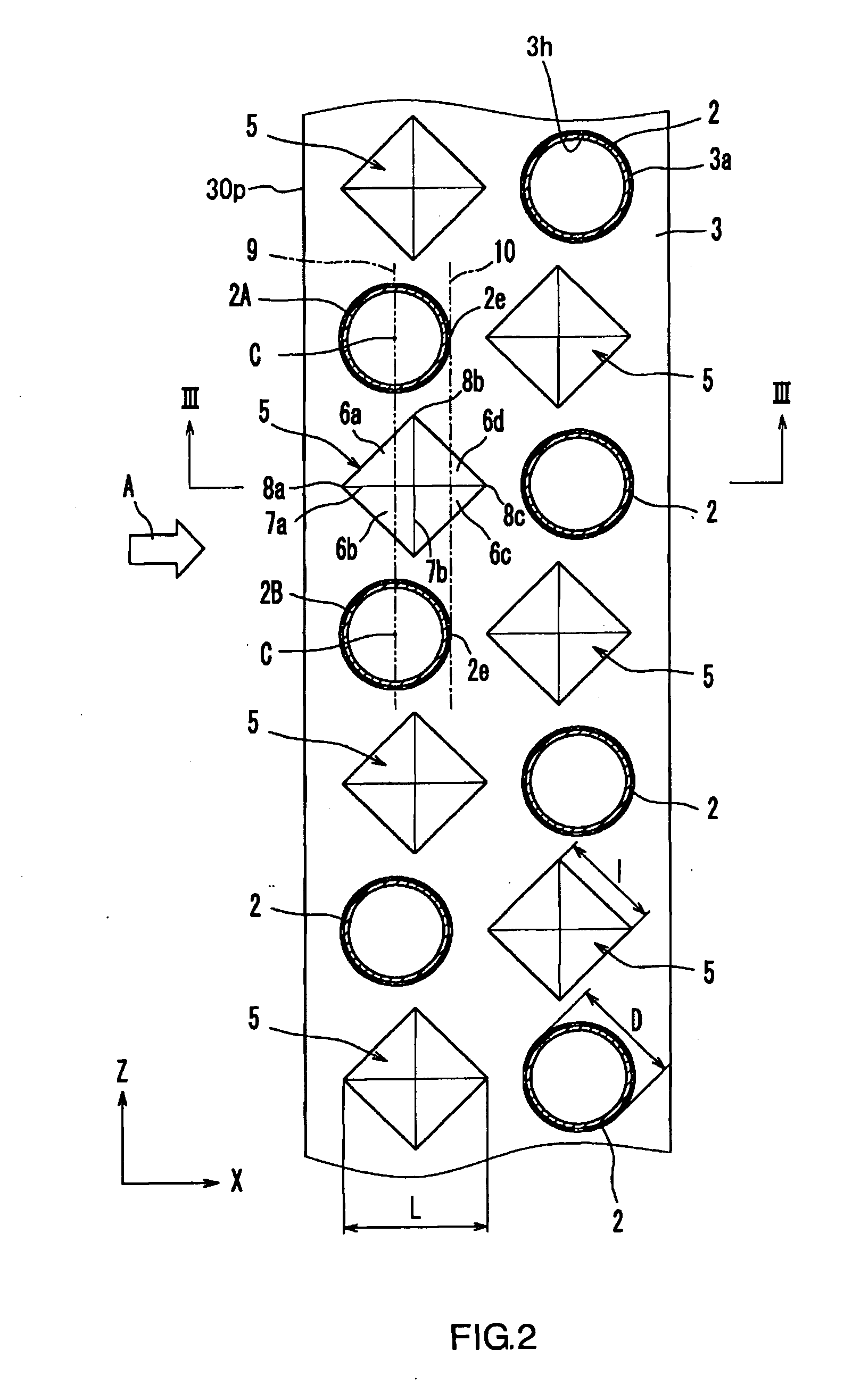 Fin-tube heat exchanger, fin for heat exchanger, and heat pump apparatus