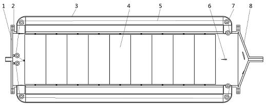 Vacuum packaging type powder fuel conveying device