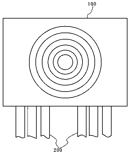 Leadless conductive target plate