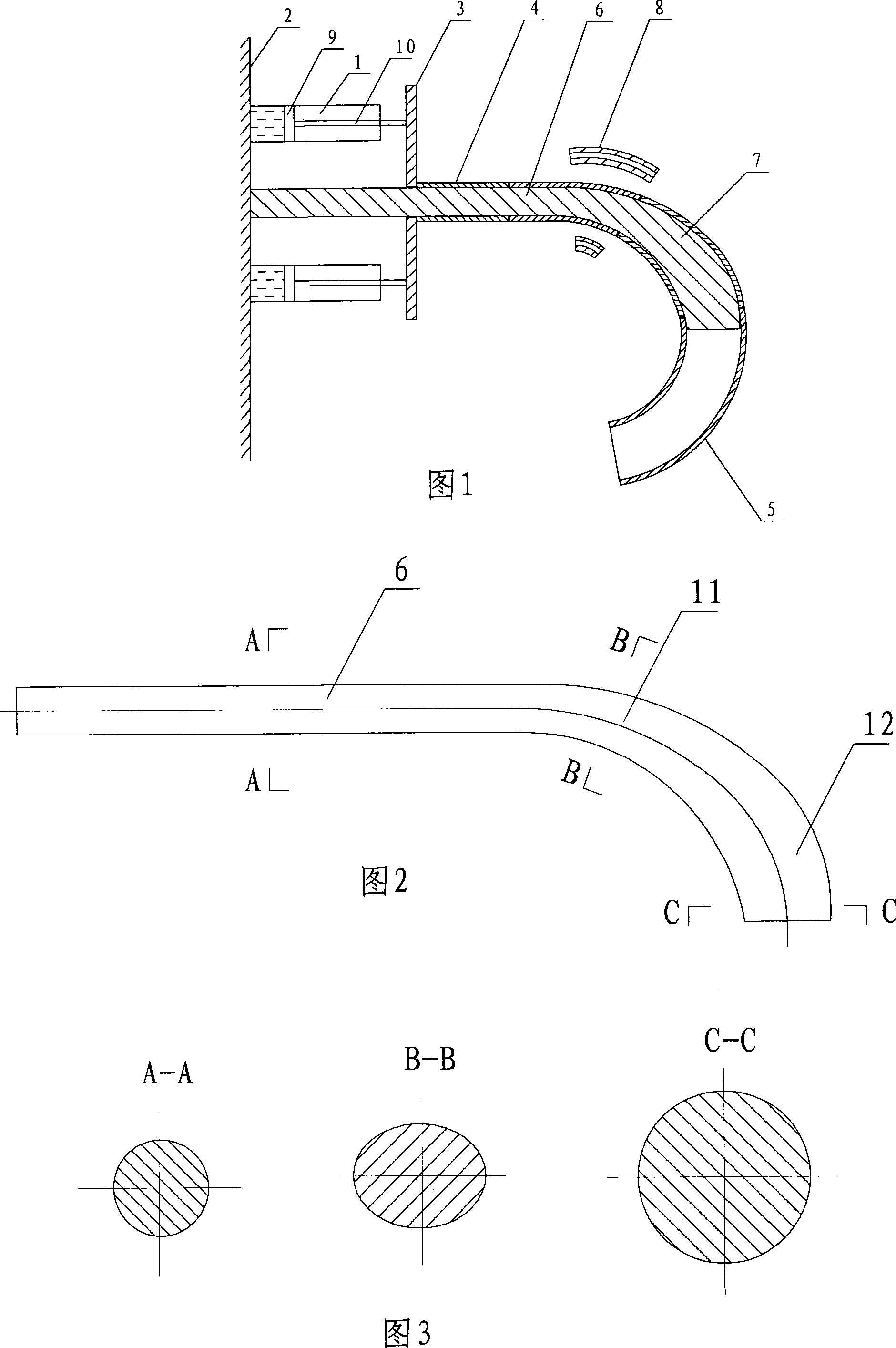 Technique and device for push-making angle fitting by intermediate frequency induction heating