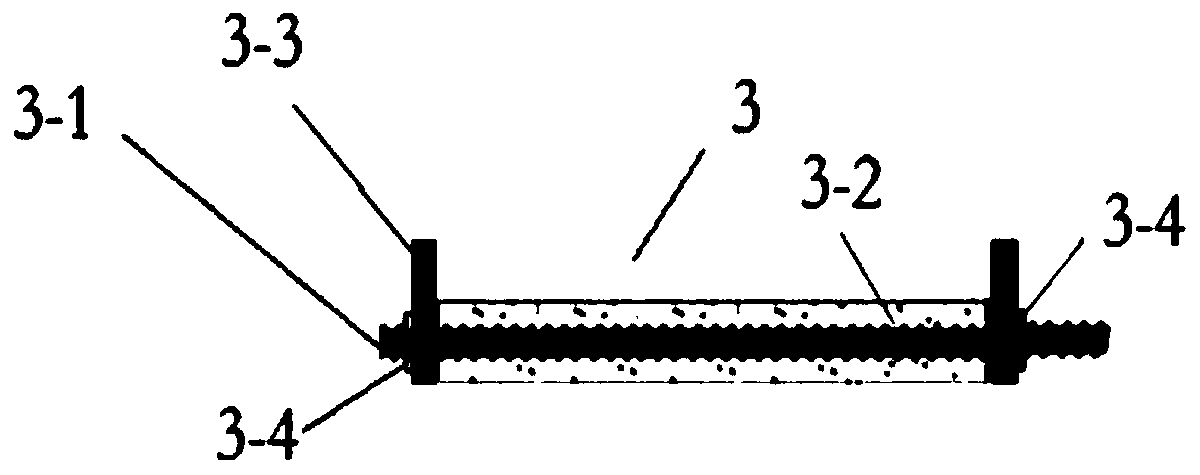 Pipe column for prestress anchor rod, anchor rod and construction method