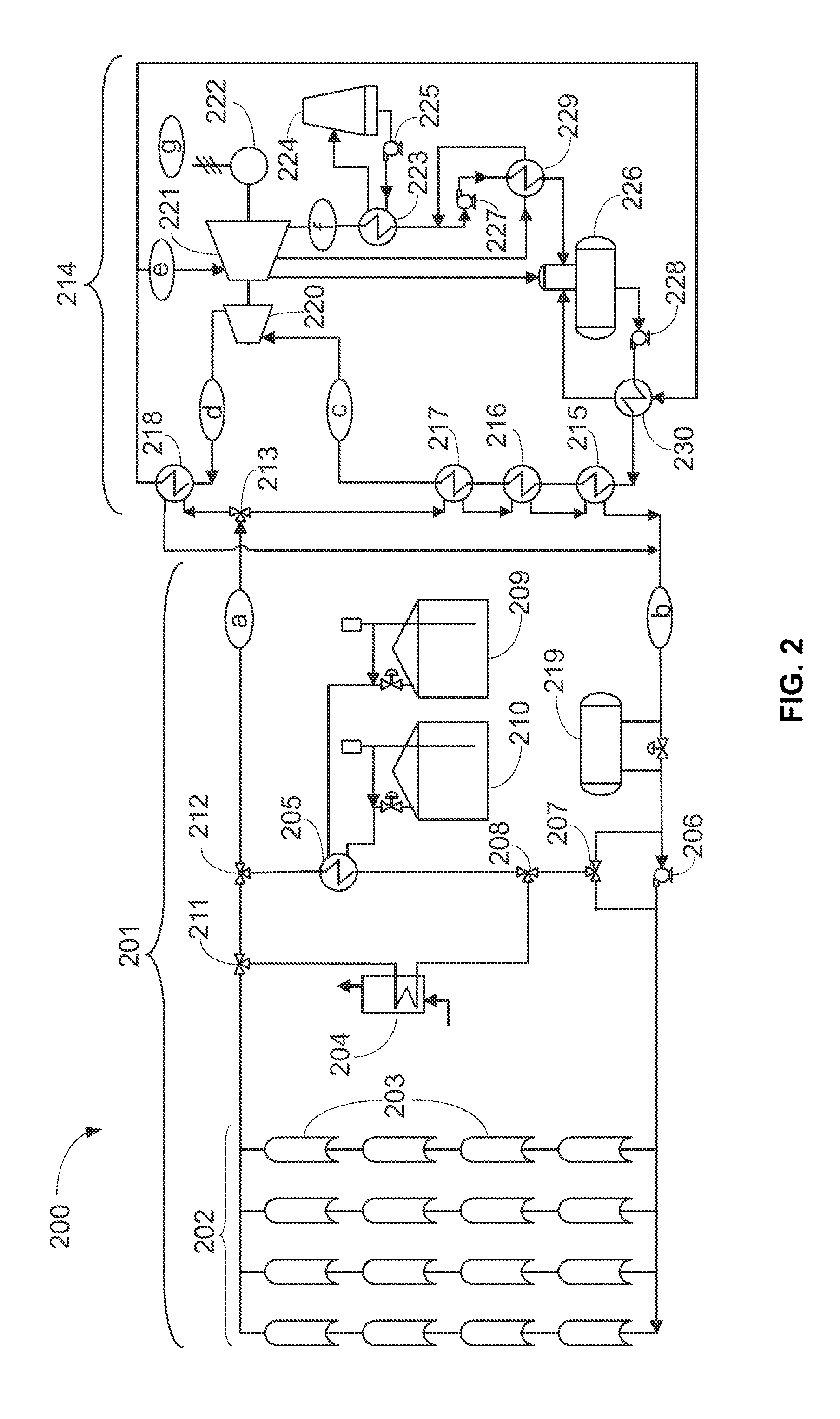 Process for producing superheated steam from a concentrating solar power plant
