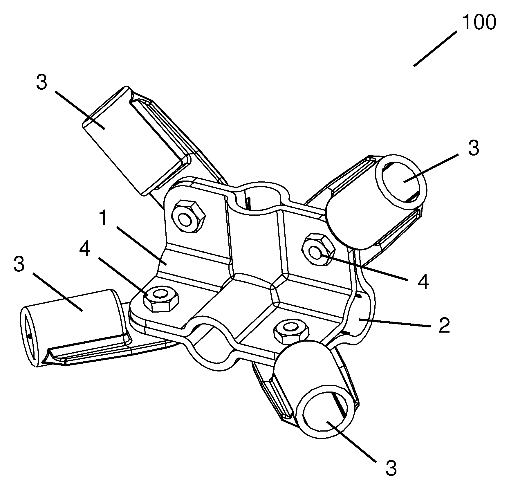 3-dimensional universal tube connector system