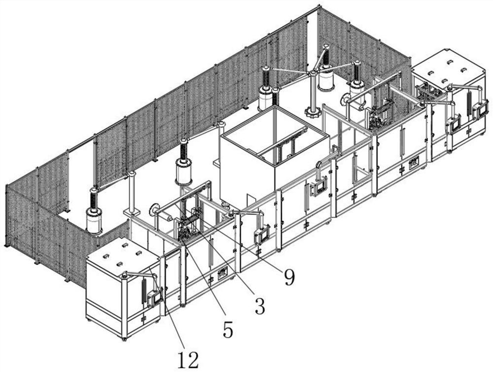 High-voltage circuit breaking device test equipment