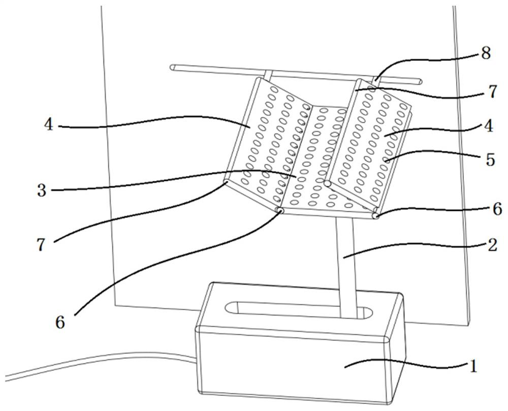 A bidirectional pleated fabric preparation device and its debugging method