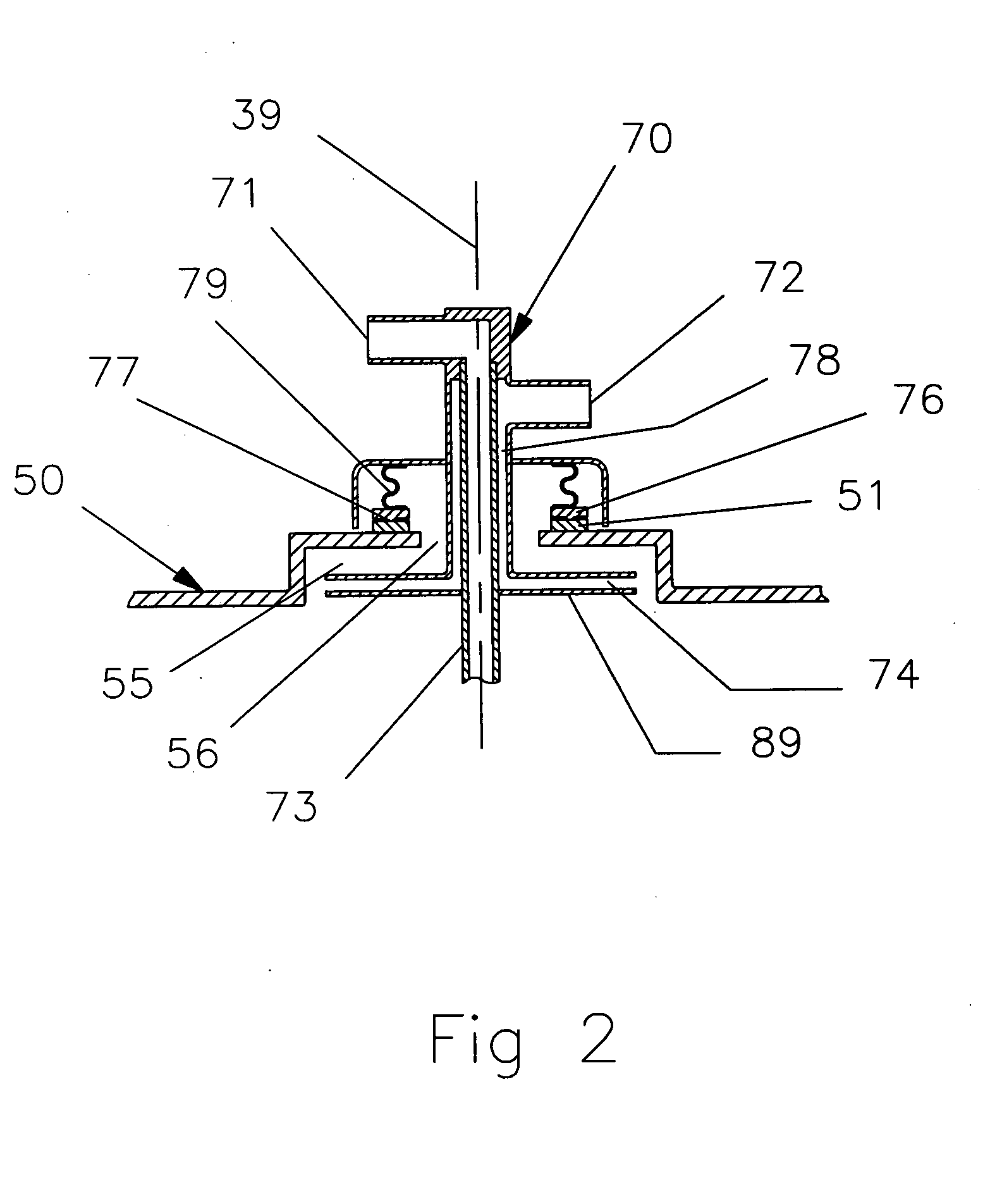 Rotor defining a fluid separation chamber of varying volume