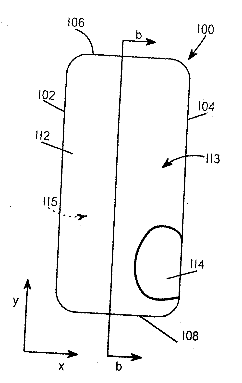 Preferential bend structure and articles containing said structure