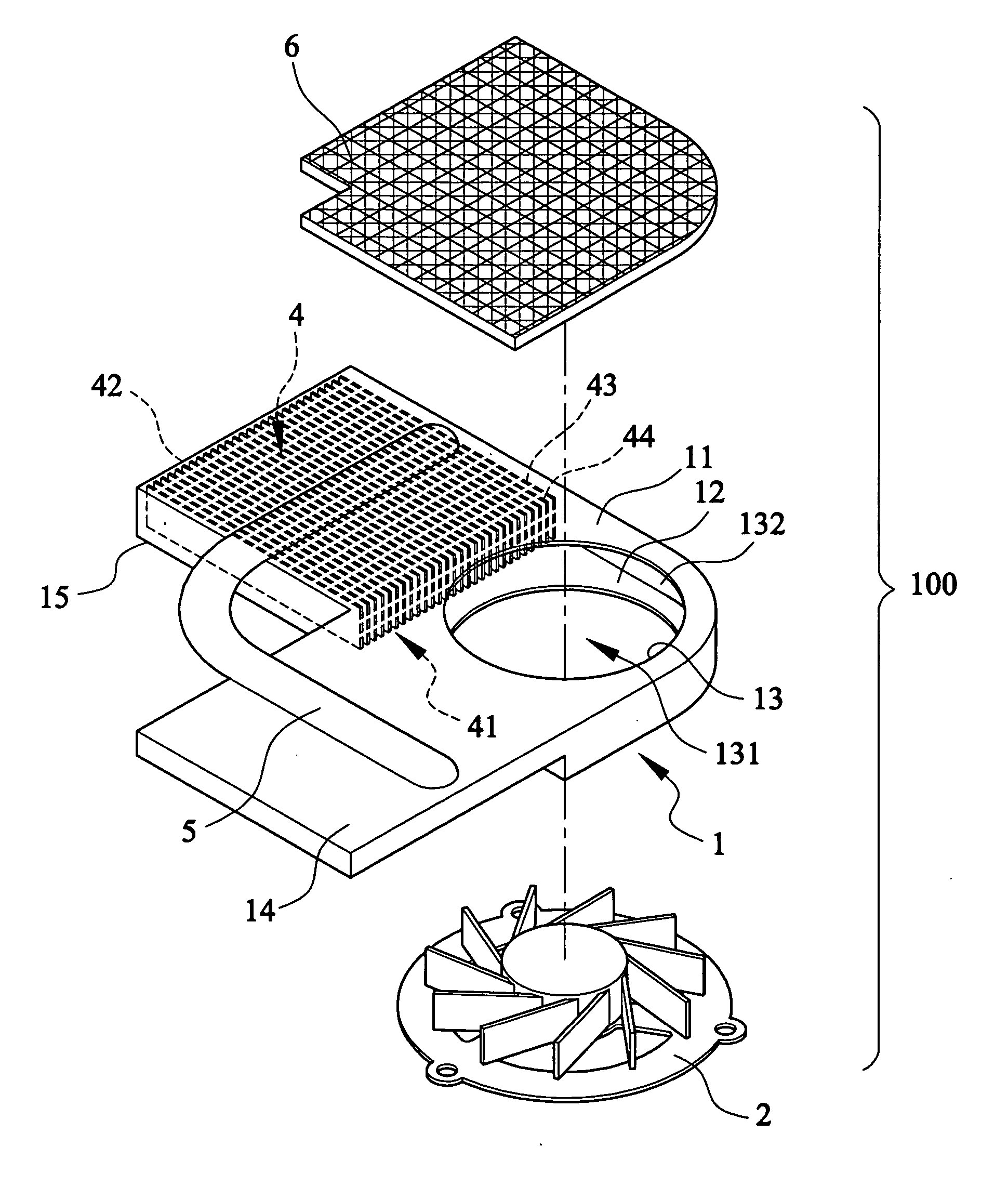 Heat dissipation device having thermally conductive cover board