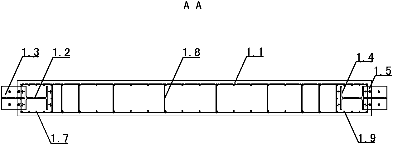 Assembly-type steel beam joint cross-shaped mixed coupled wall and construction method thereof