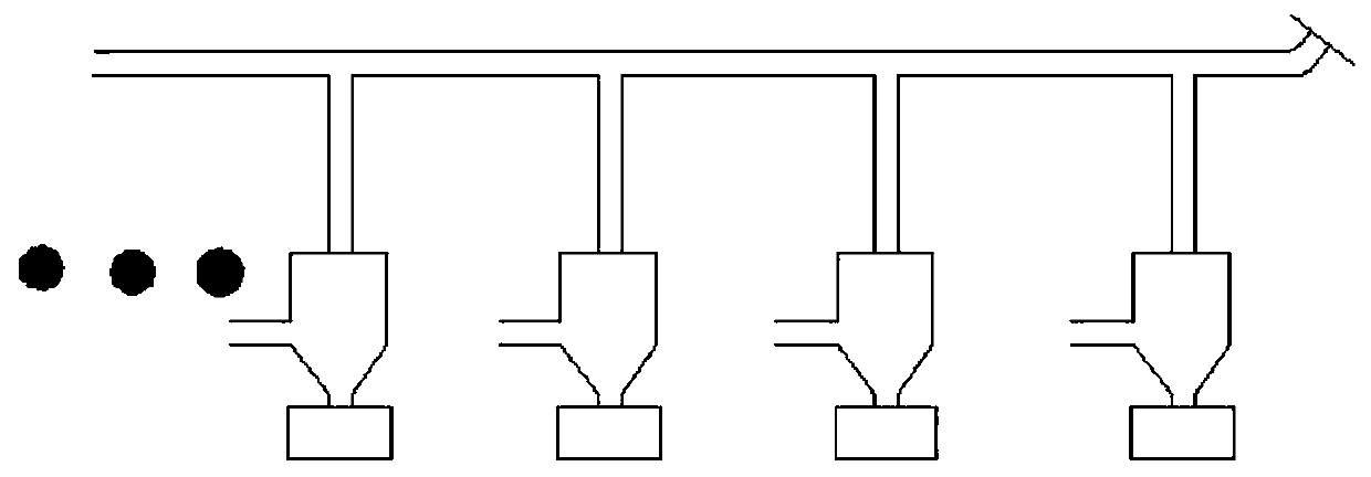 Cyclone-water bath combined type dust removal simulating device