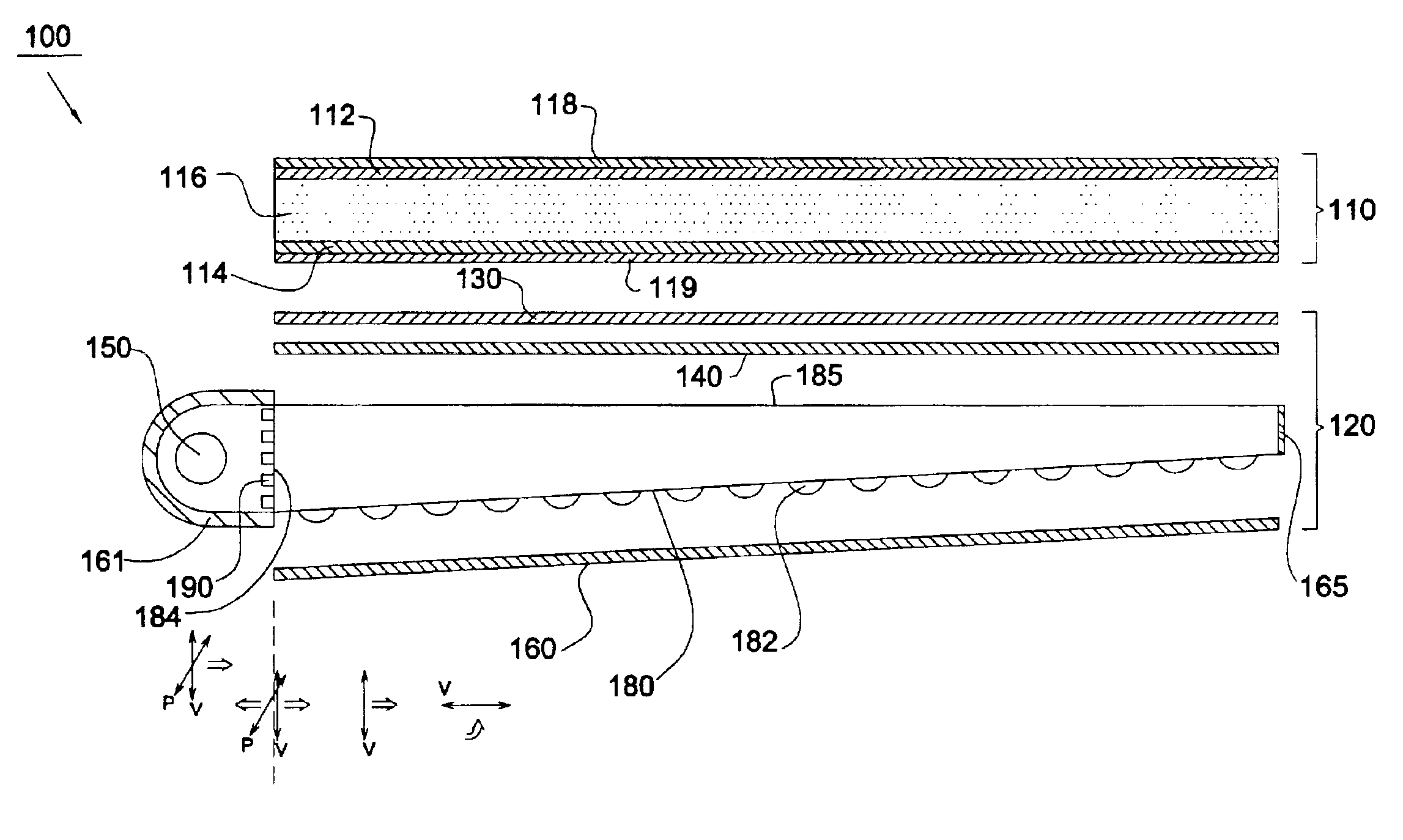 Panel light source device and back light module for liquid crystal display device