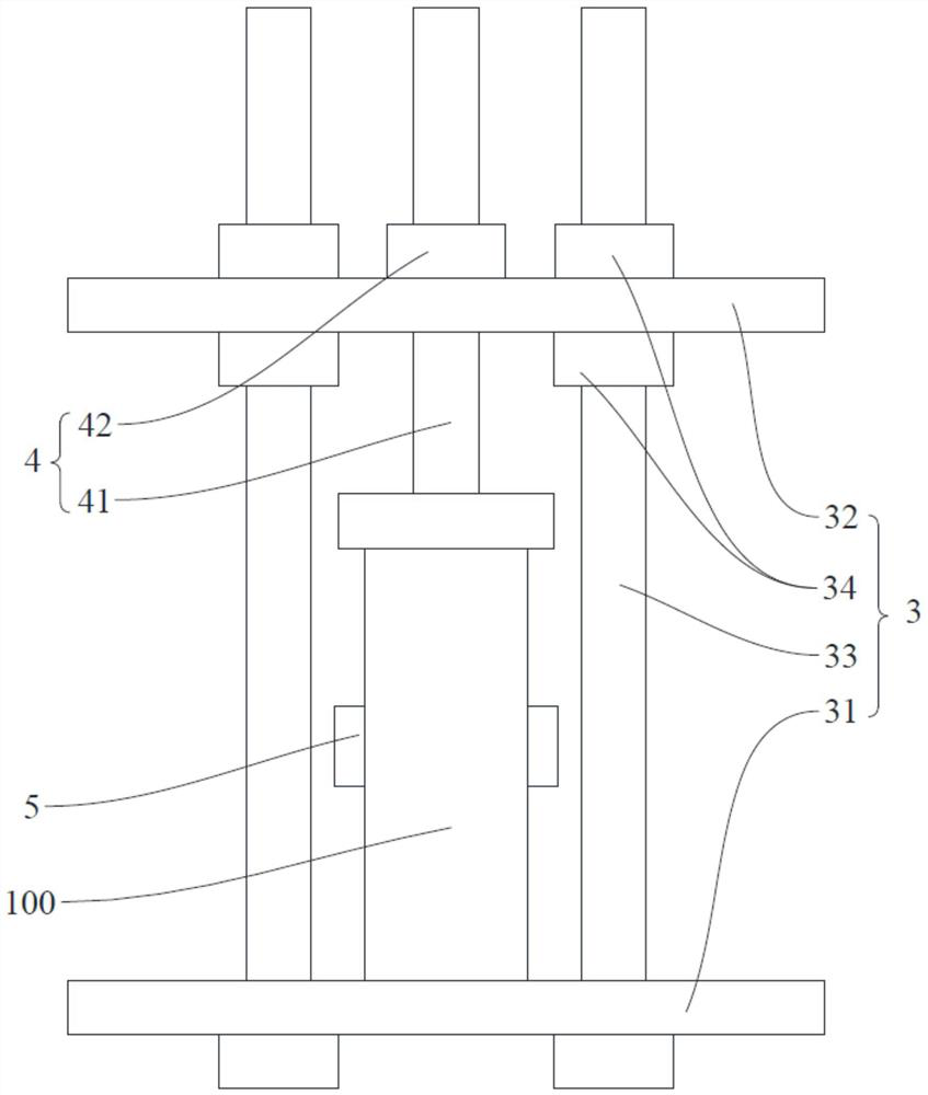 Axial tensile test device and method for test piece in constant-temperature erosion environment