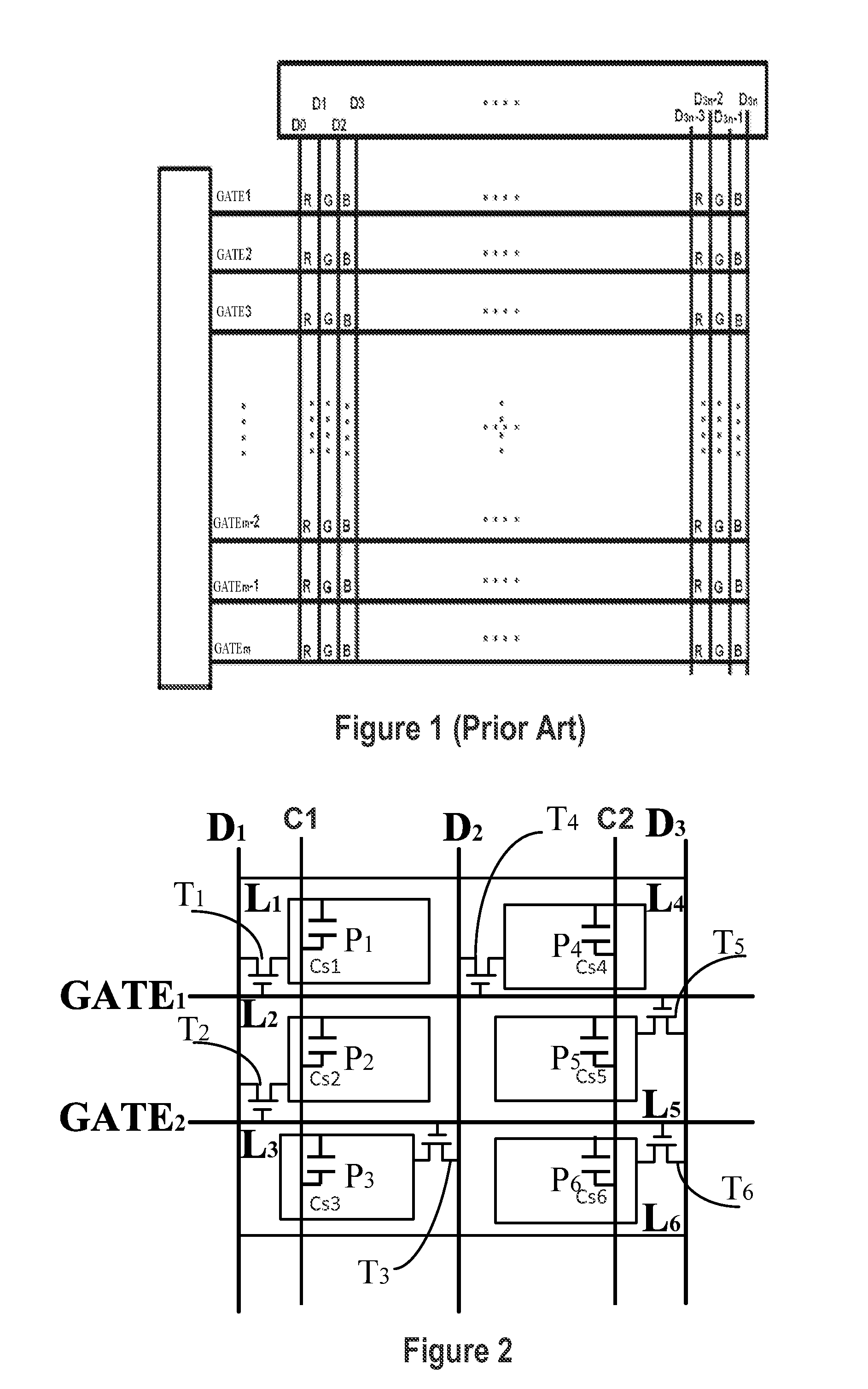 Dual-gate driven lateral pixel arrangement structure and display panel