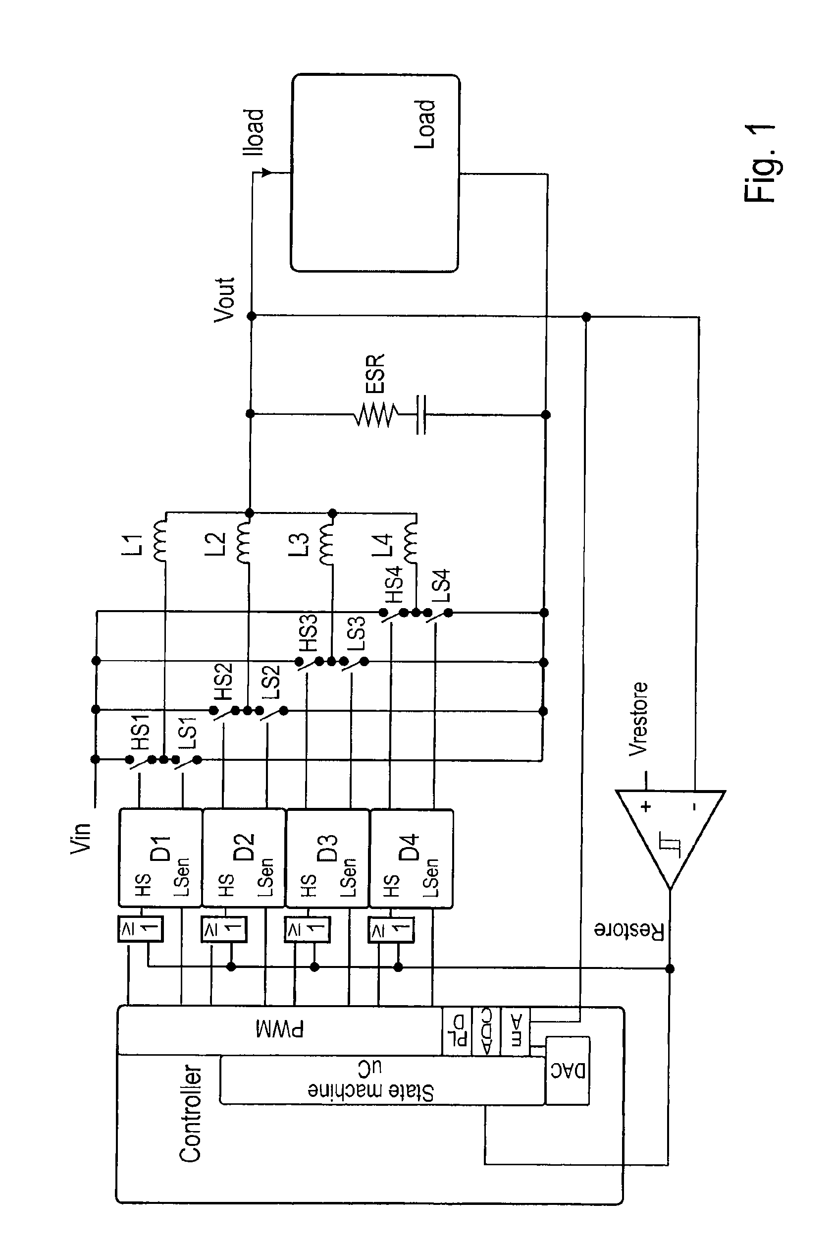 Arrangement for generating an output voltage