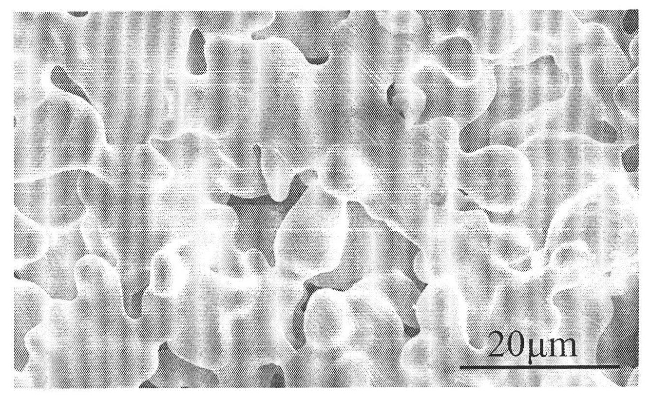 Preparation method of gradient pore porous high-niobium titanium-aluminum alloy