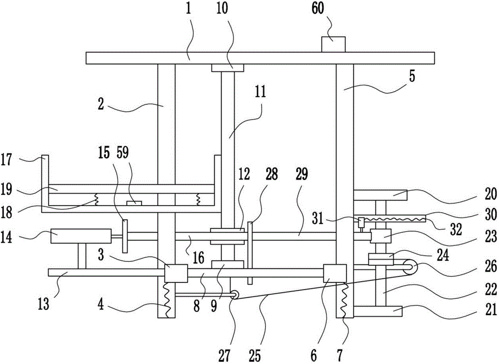 Automatic frozen material feeding device