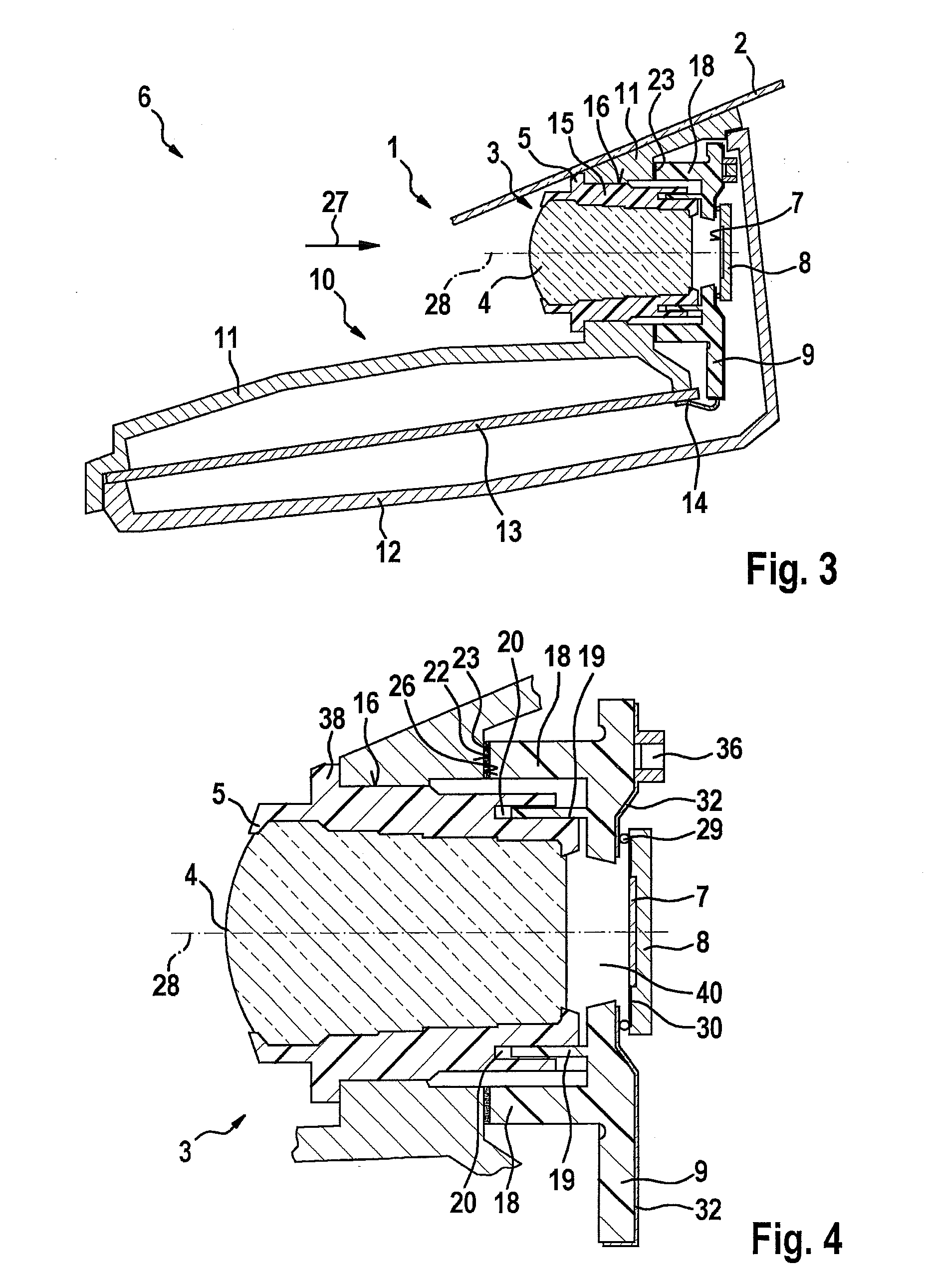 Camera module for a vehicle and method for its production