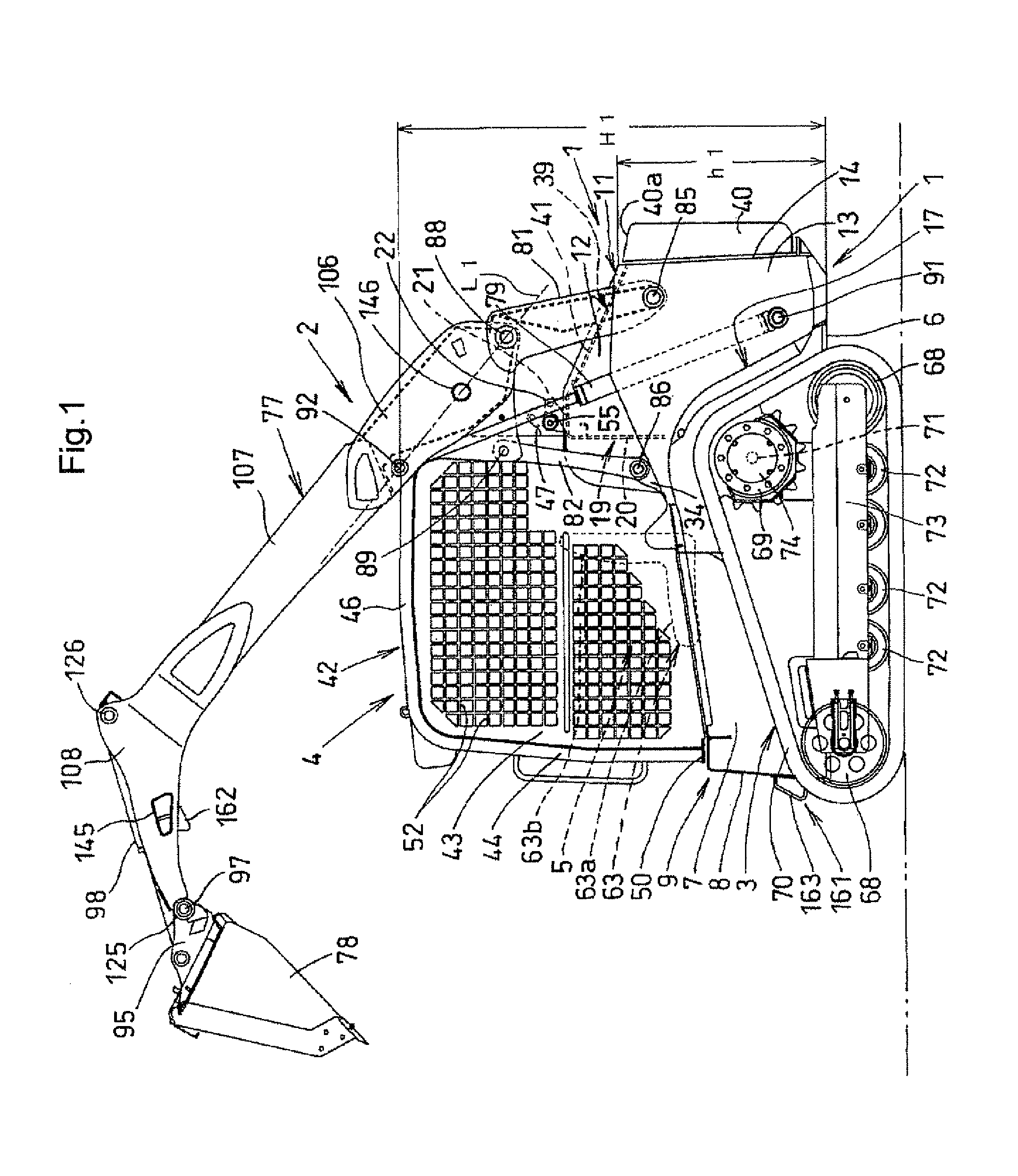 Loader work machine