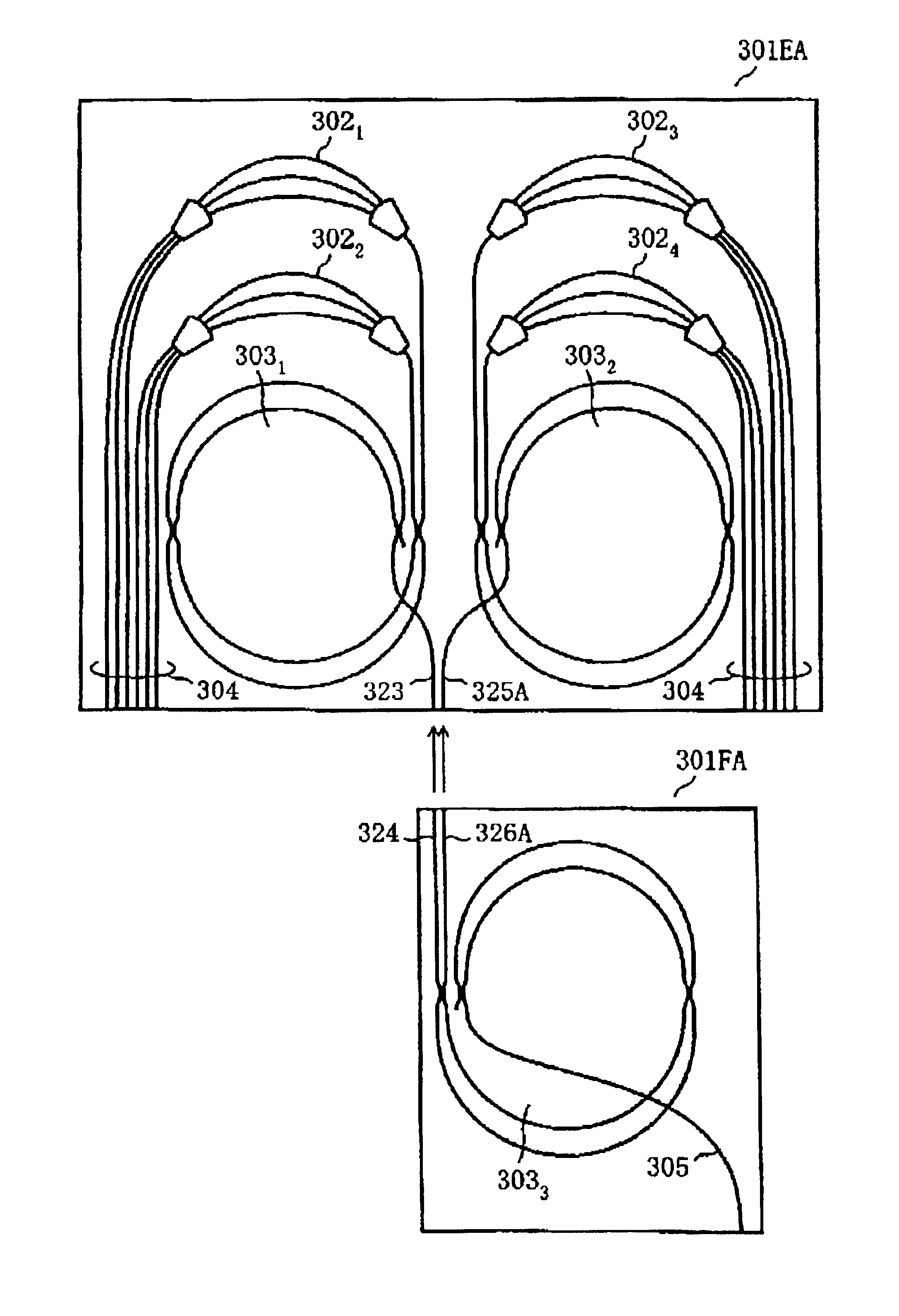 Spiraling optical device