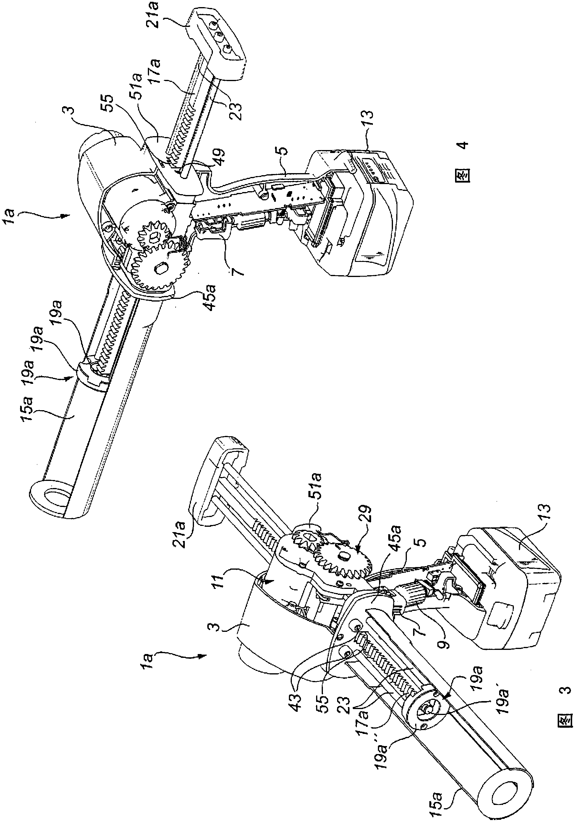 A motorized viscous material dispenser