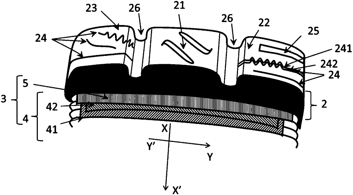 Pneumatic tire, having working layers comprising monofilaments and a tire tread with incisions