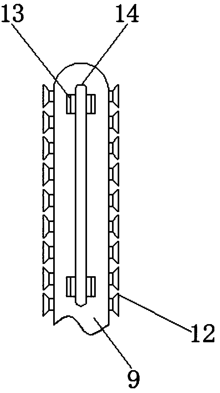 Test tube placing rack for biological laboratory