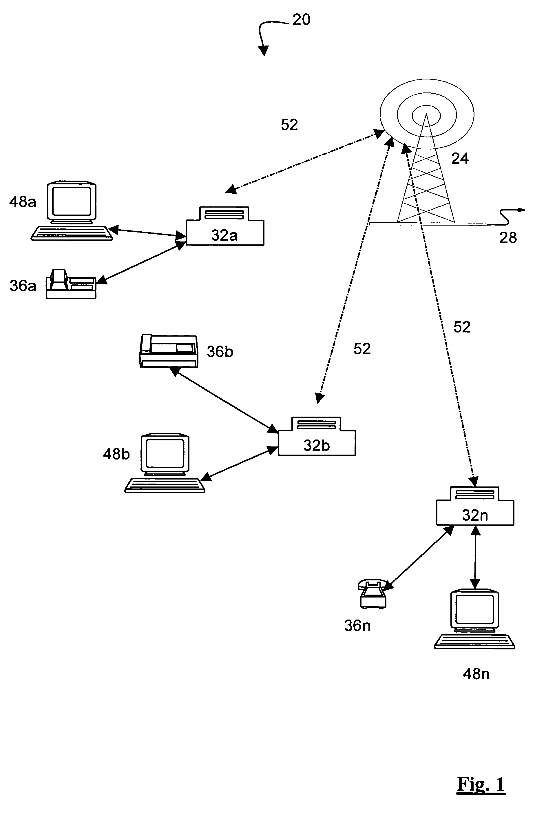 Communication structure with channels configured responsive to reception quality