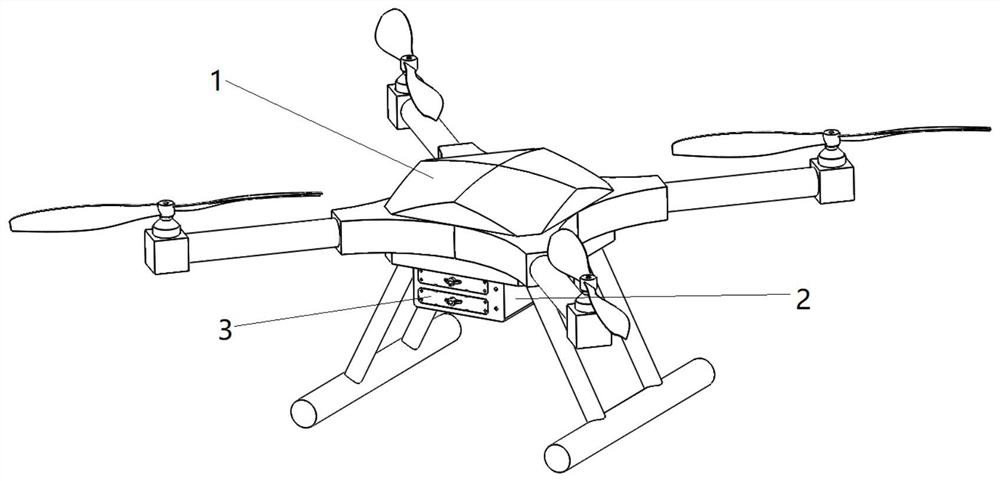 Unmanned aerial vehicle battery fixing structure and unmanned aerial vehicle