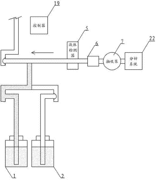 Diluting device used for on-line water quality analysis