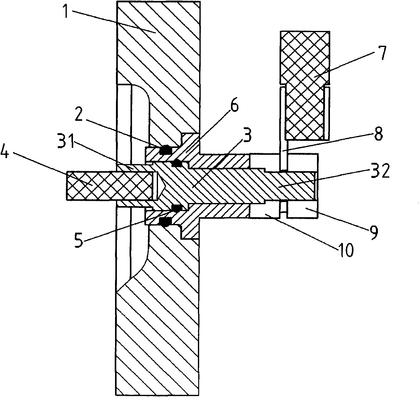 Outlet structure of power line for driving motor of electric vehicle