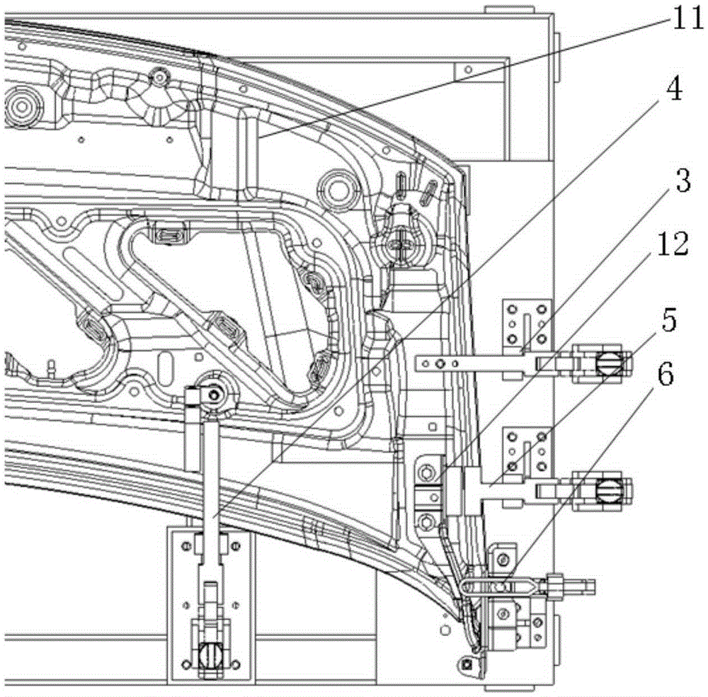 Automobile hinge installation clamp