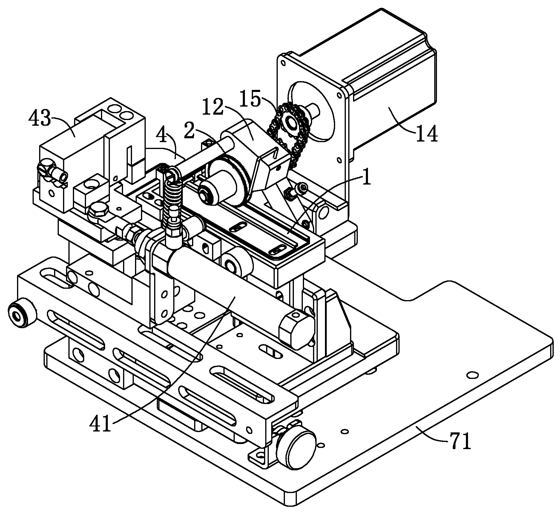 Ribbon folding mechanism of ribbon loom