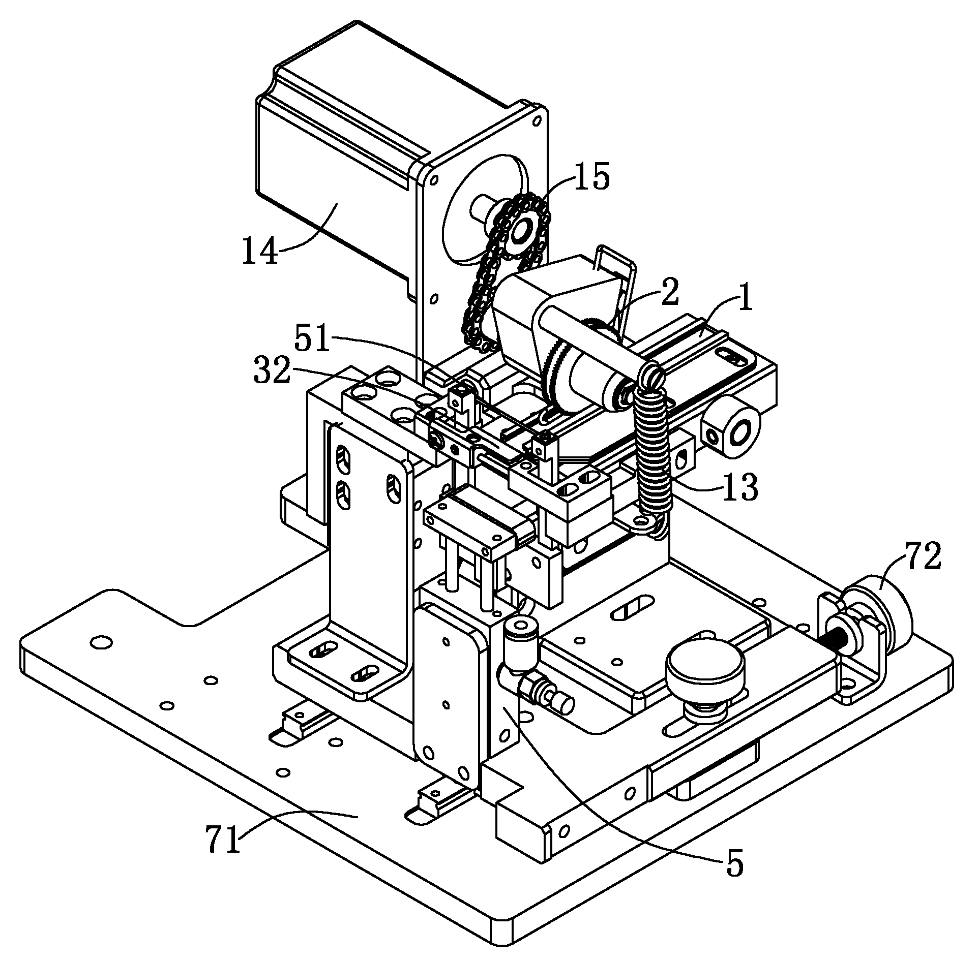 Ribbon folding mechanism of ribbon loom