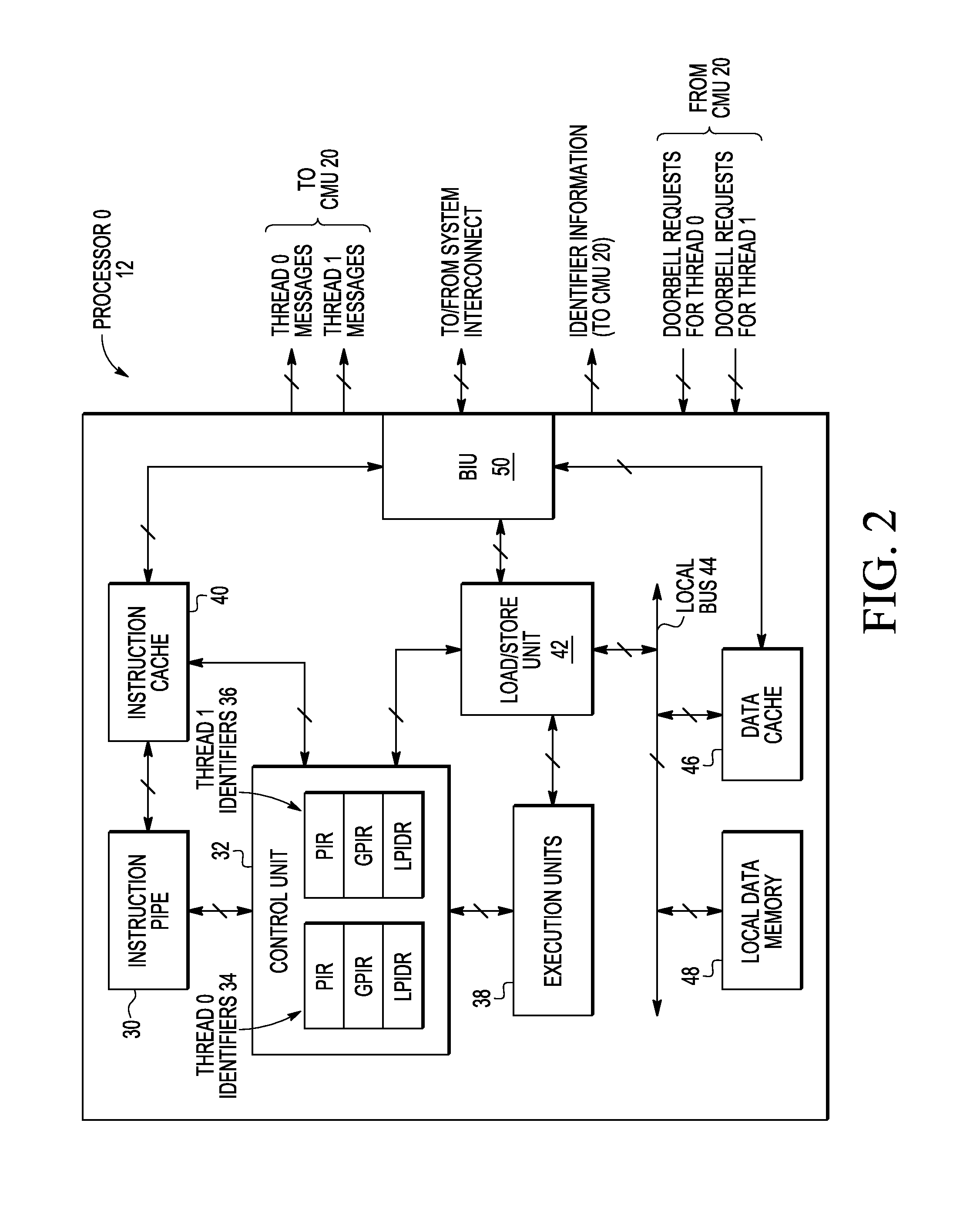 Message filtering in a data processing system