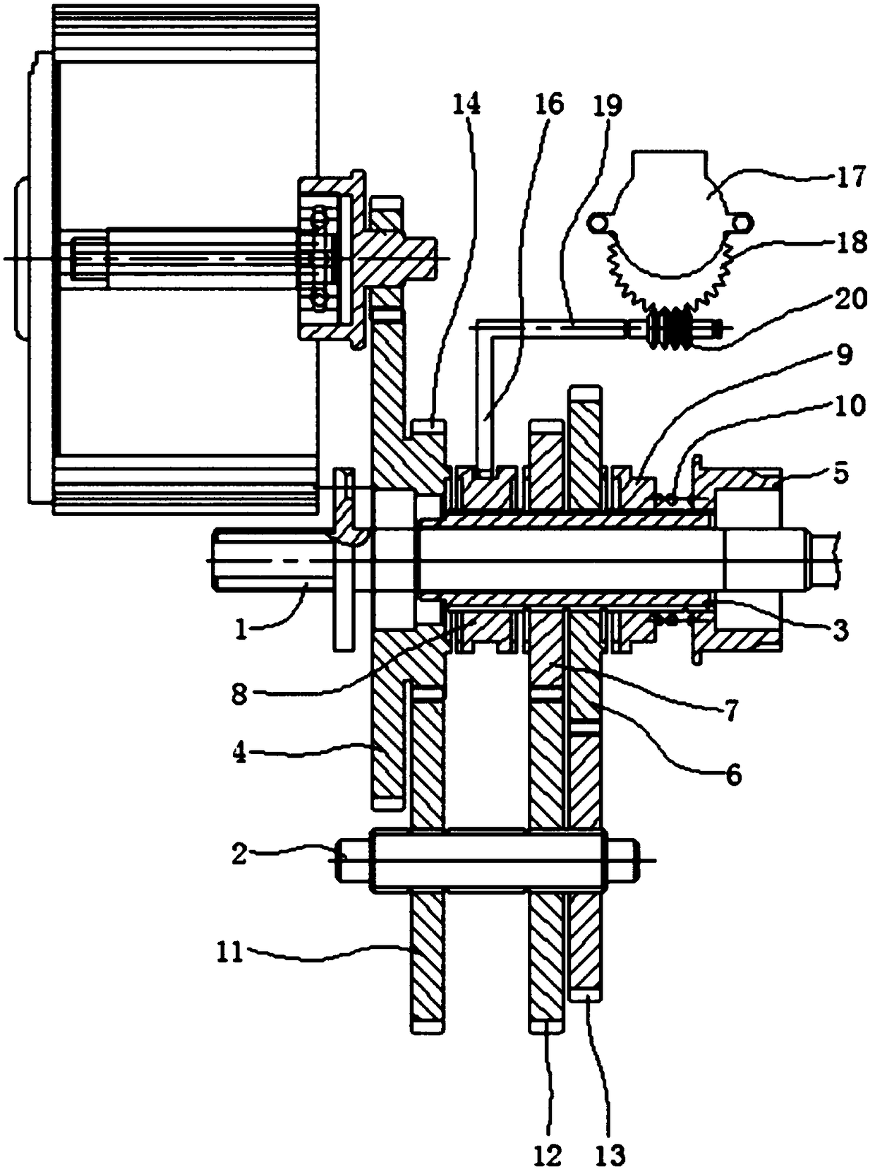 Electric vehicle gear shifting mechanism