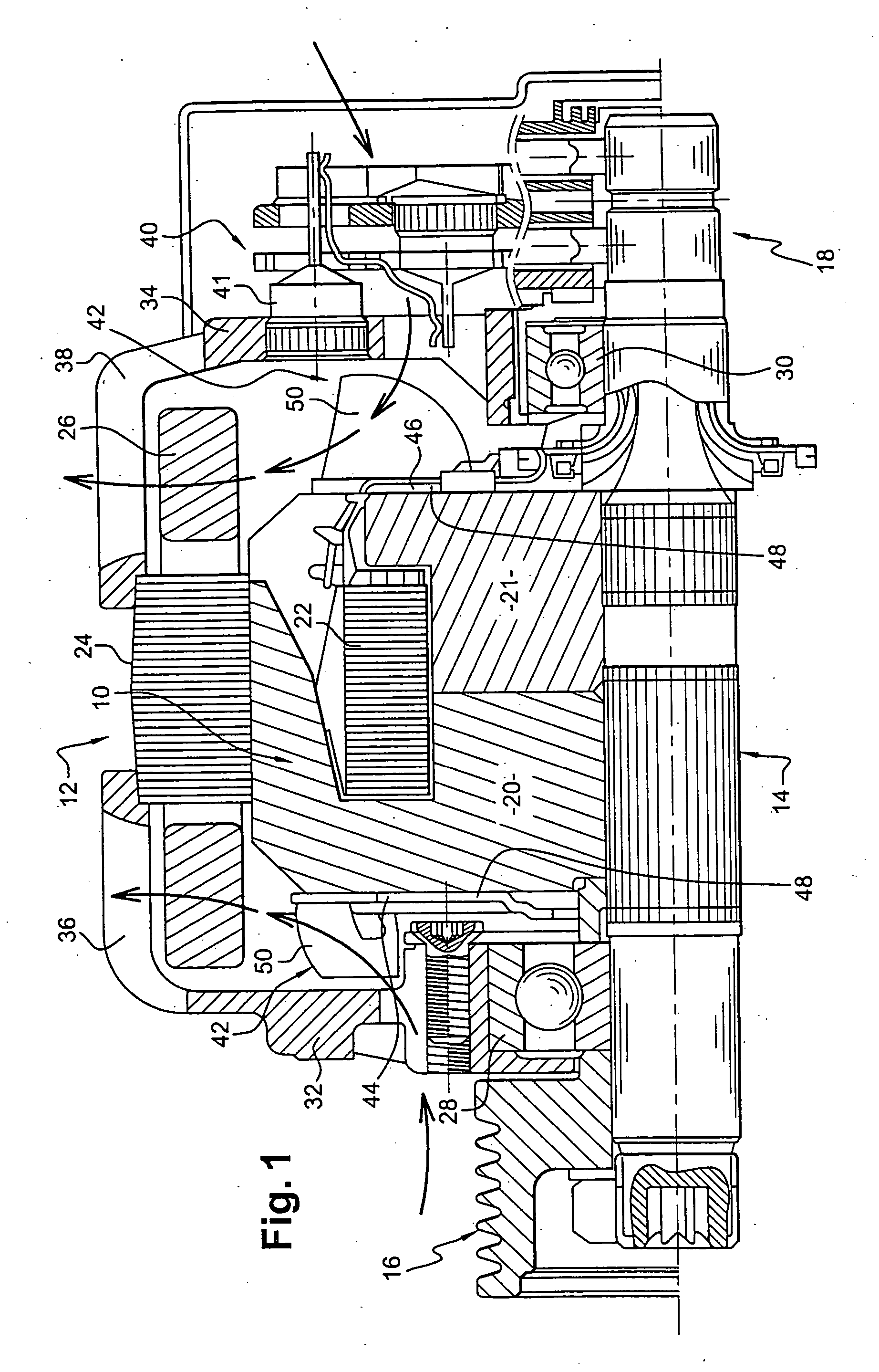 Ventilating device, especially for a motor vehicle alternator