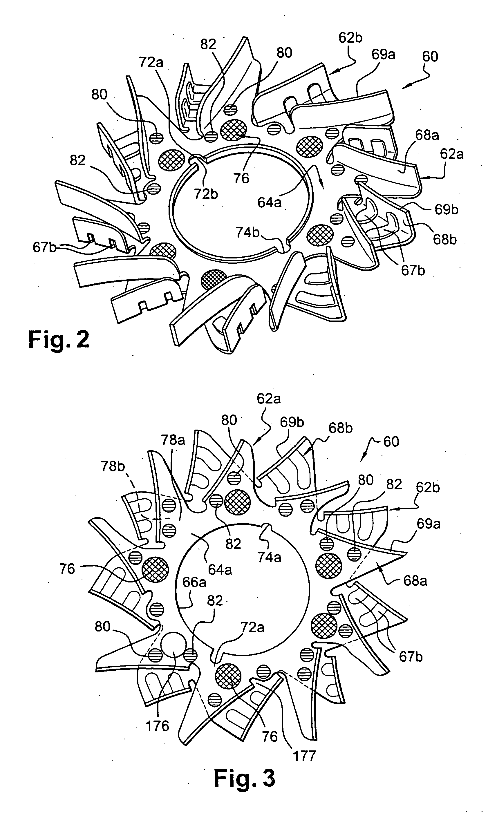 Ventilating device, especially for a motor vehicle alternator