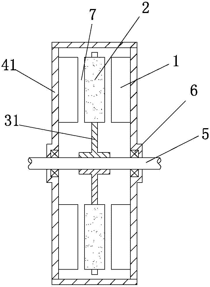 Permanent-magnet axial-magnetic-field motor with unit-type layered iron core