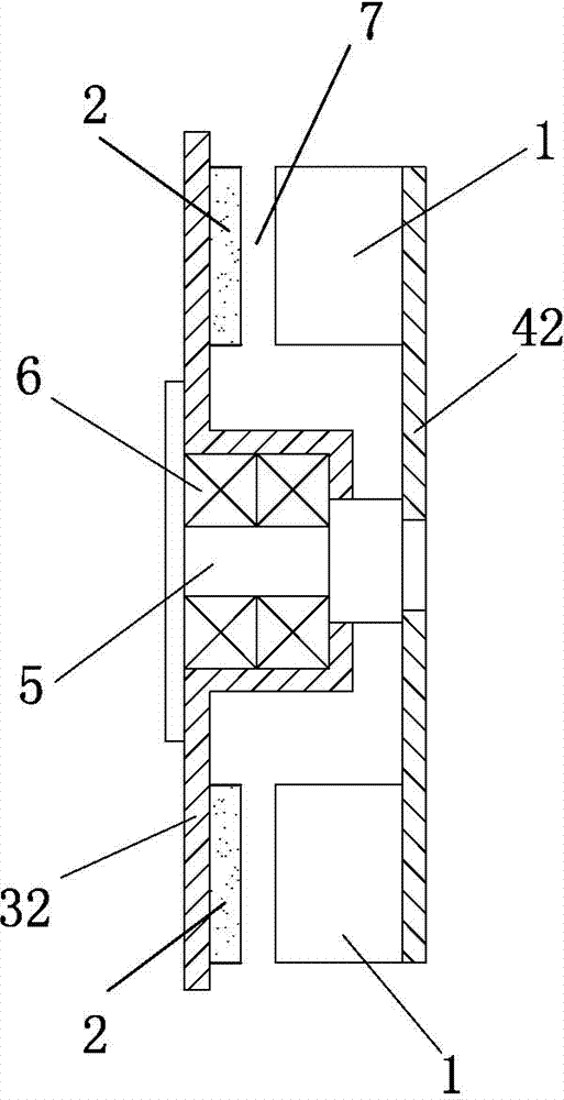 Permanent-magnet axial-magnetic-field motor with unit-type layered iron core