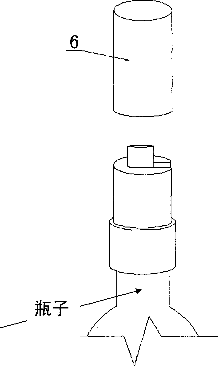 Triple seal mouth-pressing-type opening and closing bottle cap
