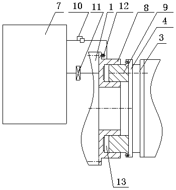 An application method of an automatic follow-up balance pressure ring drive device